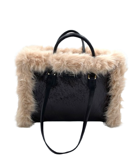 My Best Bag Firenze - Atena Reversible Bag Fur Chocolate Small