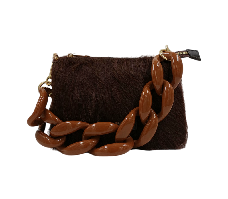 My Best Bag Firenze - Christina Fur Mini Brown