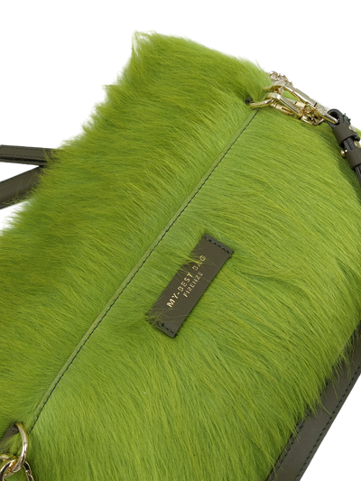 My Best Bag Firenze - Andy Handbag Neon Green Fur