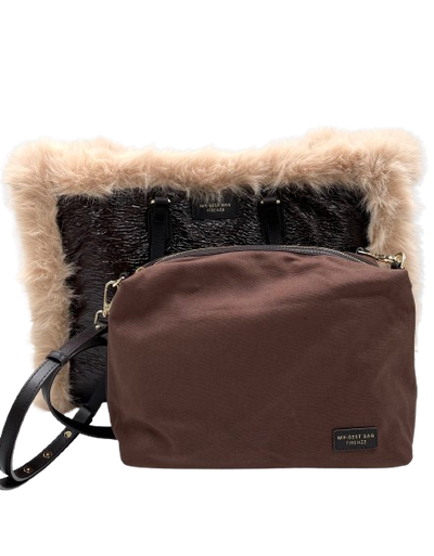 My Best Bag Firenze - Atena Reversible Bag Fur Chocolate