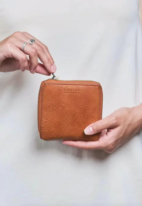 O My Bag - Sonny Square Wallet Cognac - UNNA S