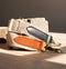 O My Bag - Sand Webbing Strap Black leather - UNNA S