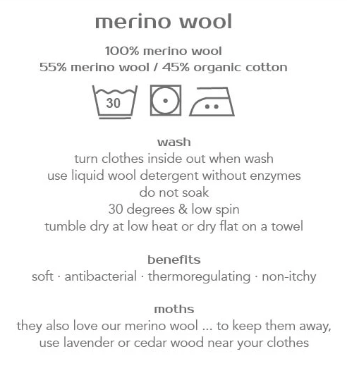 By Basics - Merino Wool Wrap Blouse Grain Melange