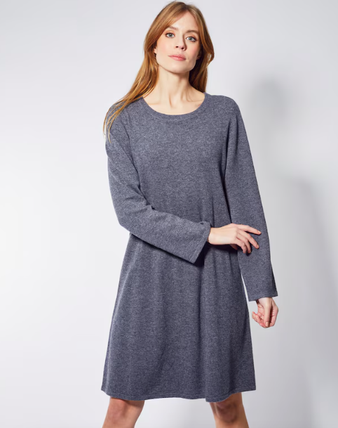 Jumperfabriken - Anais Knit Dress Grey