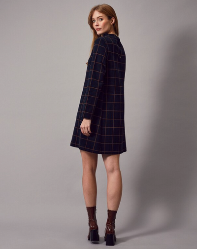 Jumperfabriken - Bernadette Check Dress Navy