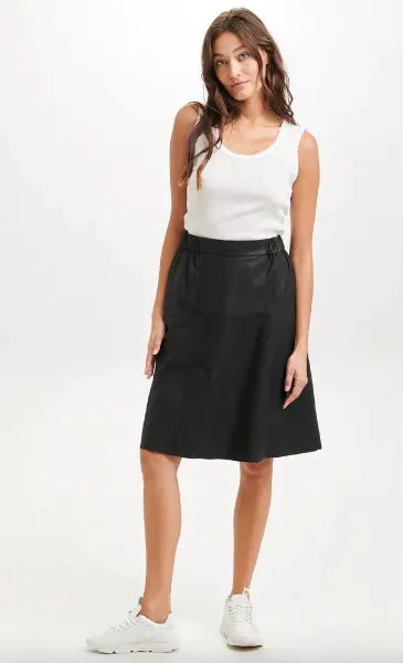 BTF•CPH - Leather Skirt Black - UNNA S