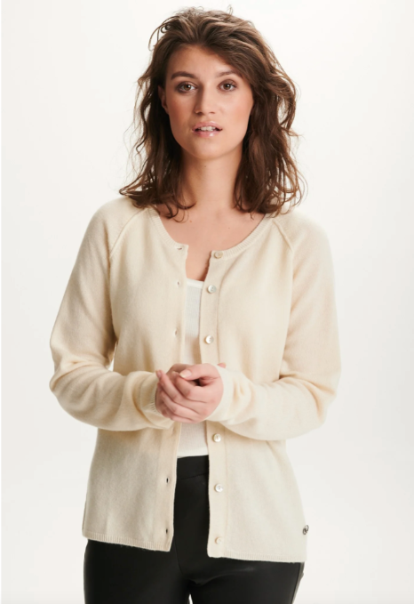 BTF•CPH - Cashmere-Merino Cardigan Ivory