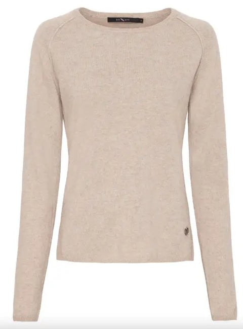 BTF•CPH - Cashmere-Merino Shirt Oat Beige Melange - UNNA S