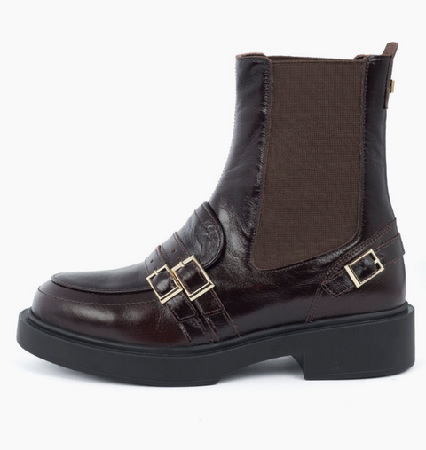 Babouche - Odelia Ankle Boot Dark Brown