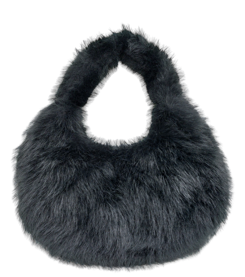 Unisa - Furry Bag Black