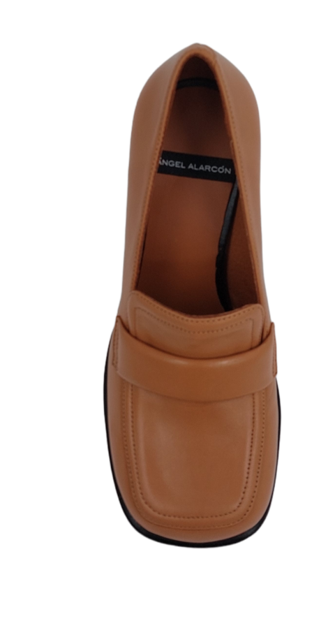 Ángel Alarcón - Hailey Heeled Loafer Camel UnnaS