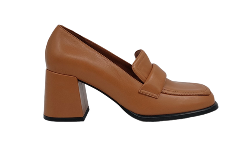 Ángel Alarcón - Hailey Heeled Loafer Camel UnnaS