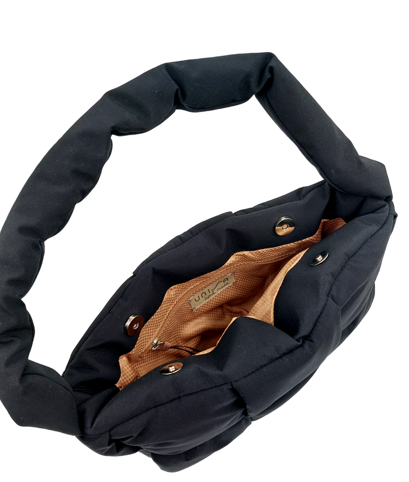 Unisa - Braided Fabric Handbag Black
