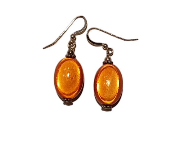 Linda Toye Jewellery - Olivia Earrings in Burnt Orange
