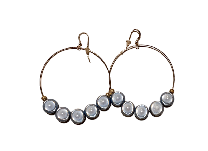 Linda Toye Jewellery - Alexa Earring in Light Blue