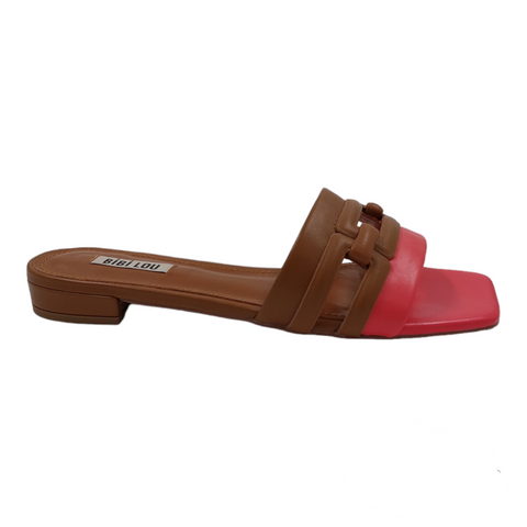 BIBI Lou - Bea Sandal Tan/Pink
