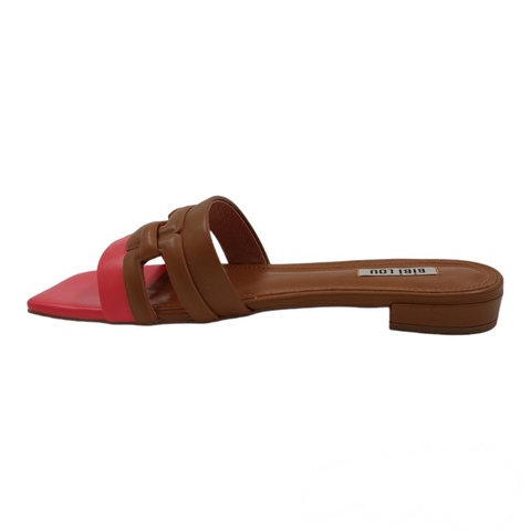 BIBI Lou - Bea Sandal Tan/Pink
