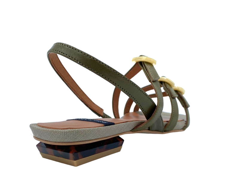 Ángel Alarcón - Alaia Sandal Green