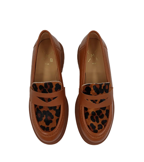 KMB - Rio Loafer Cognac Leopard - UNNA S