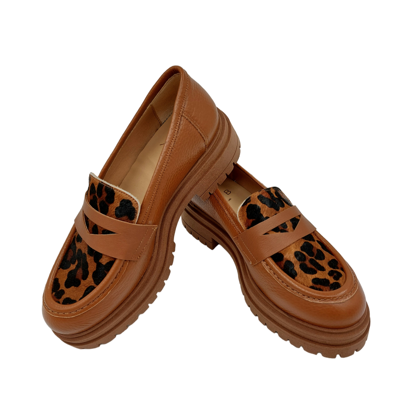 KMB - Rio Loafer Cognac Leopard