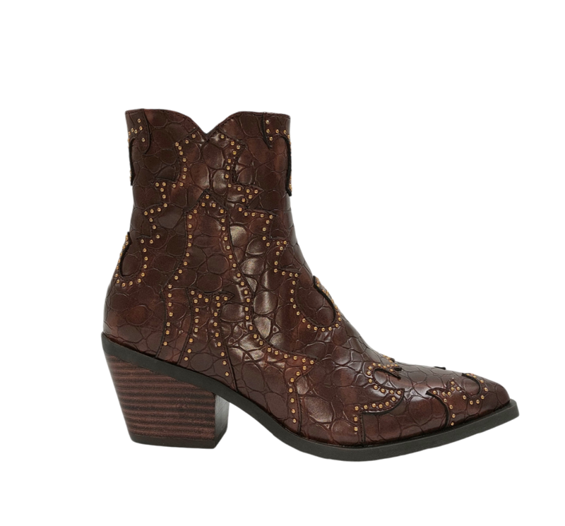 Noa Harmon - Miranda Cowboy Boot Dark Brown