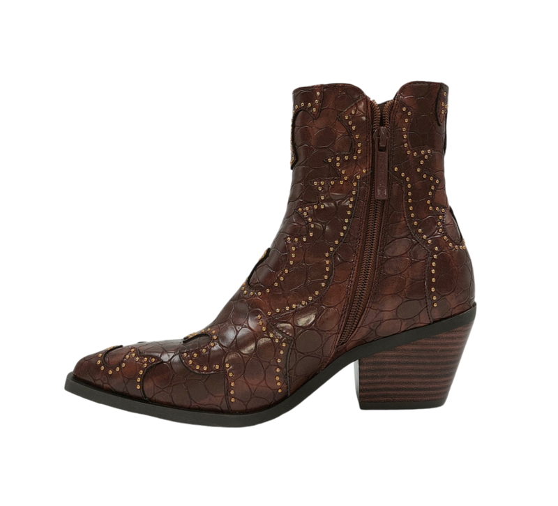 Noa Harmon - Miranda Cowboy Boot Dark Brown