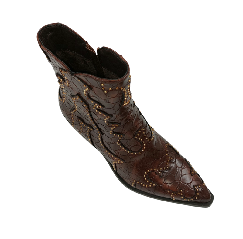 Noa Harmon - Miranda Cowboy Boot Dark Brown