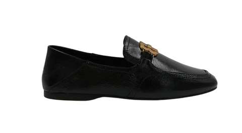 Bibi Lou Tina Loafer in Shiny Leather and Black Color