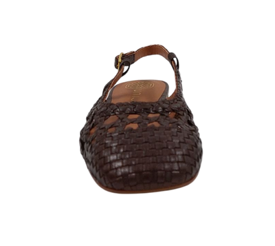 Unisa - Ella Flat Braided Slingback Brown