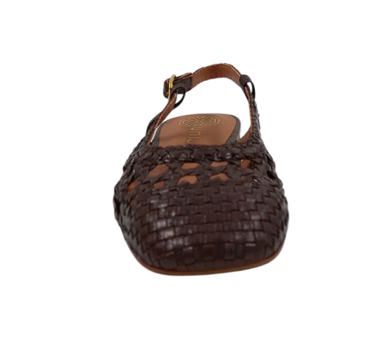 Unisa - Ella Flat Braided Slingback Brown