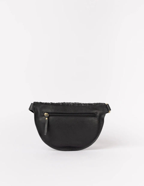 O My Bag - Ray  Bumbag Black Woven Leather
