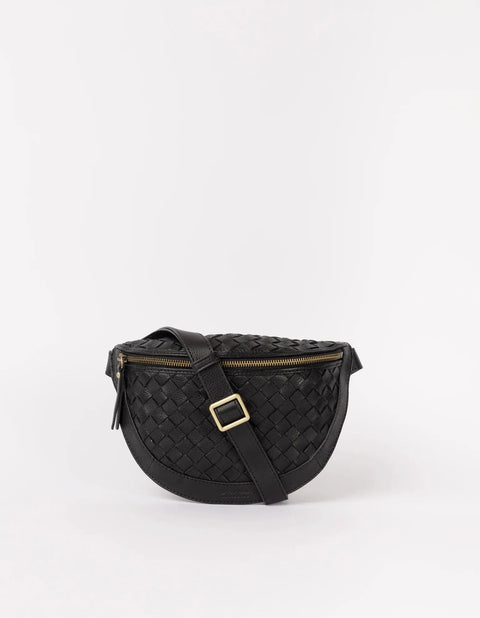 O My Bag - Ray Bumbag Black Woven Leather