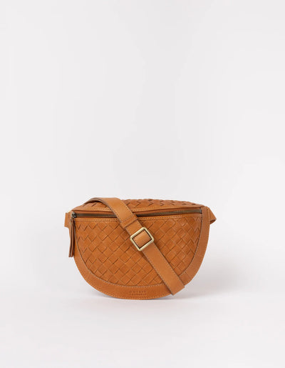 O My Bag - Ray Bumbag Cognac Woven Leather