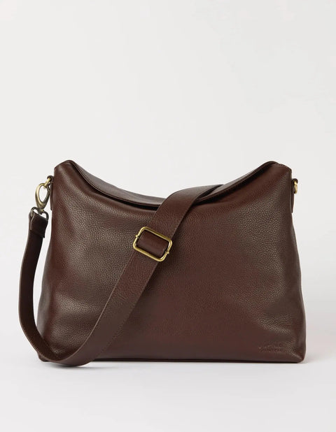 O My Bag - Sienna Chocolate Soft Grain Leather UNNA S