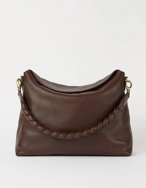 O My Bag - Sienna Chocolate Soft Grain Leather UNNA S