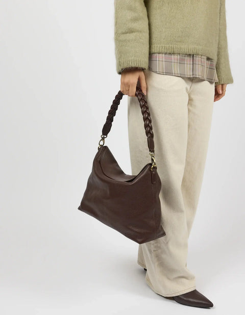 O My Bag - Sienna Chocolate Soft Grain Leather UNNA S