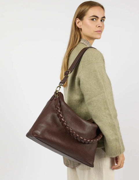 O My Bag - Sienna Chocolate Soft Grain Leather UNNA S