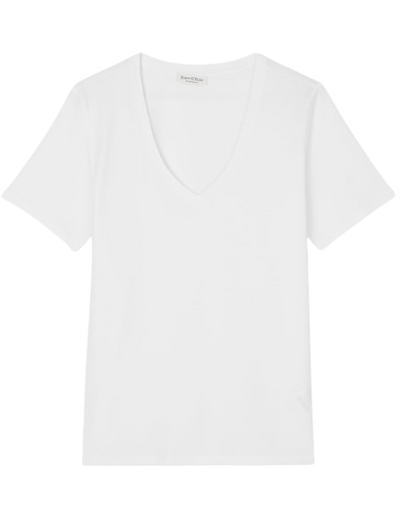 Marc O' Polo - V-neck T-Shirt White