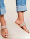 Laidback London - Trent Leather Sandal Silver - UNNA S