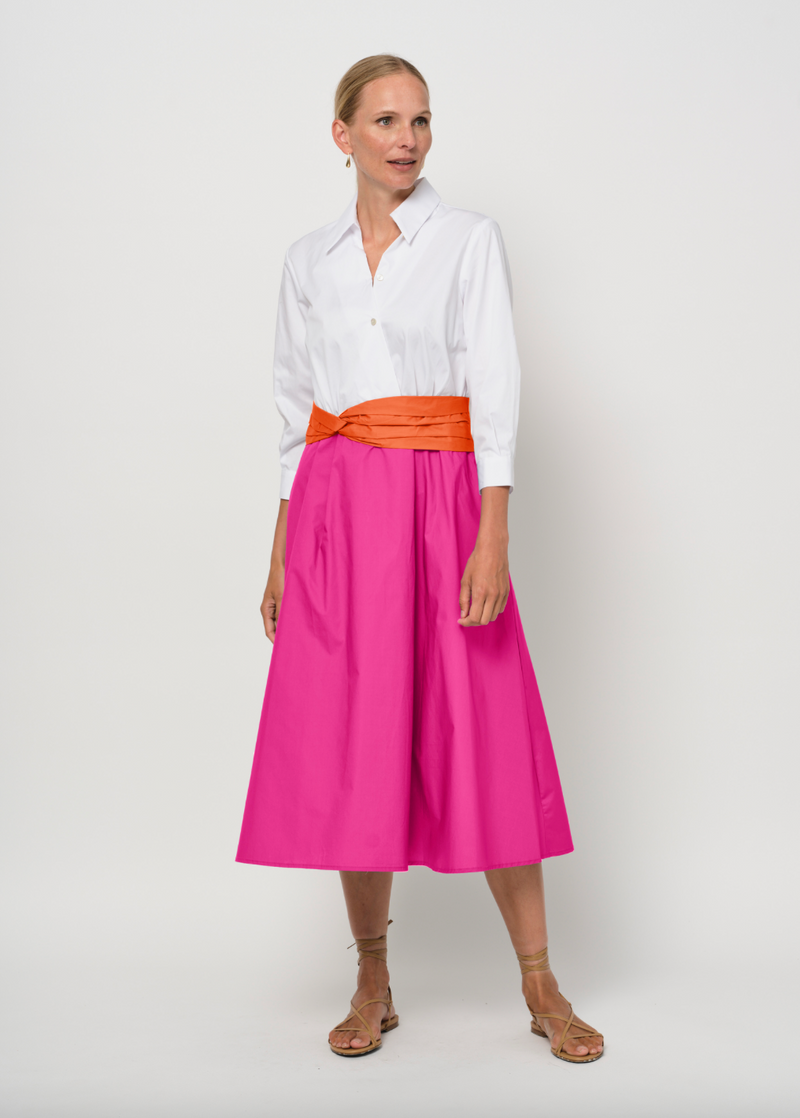 LaSalle - Liv Wrap Dress White/Pink