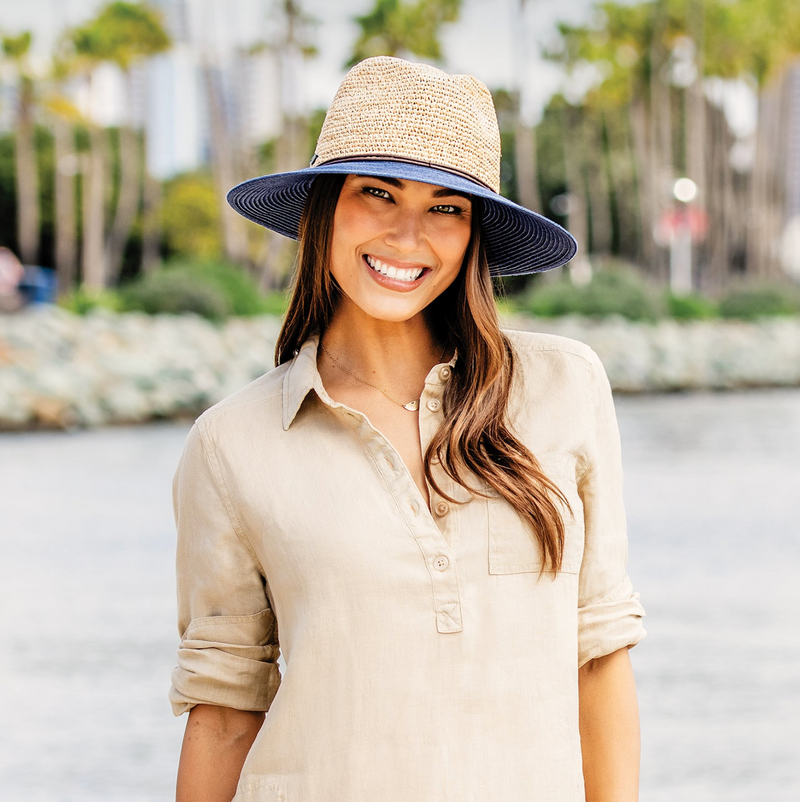 Wallaroo Hat Company - Laguna Natural / Navy