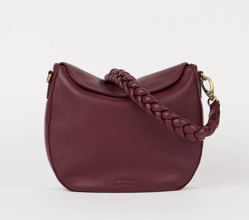 O My Bag Amsterdam - Lana Soft Grain Leather Dark Cherry