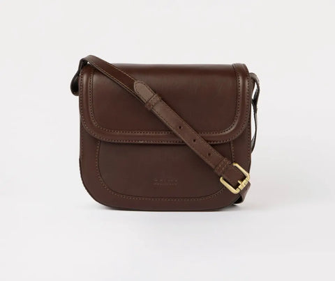 O My Bag Amsterdam - Nina Classic Leather Chocolate - UNNA S