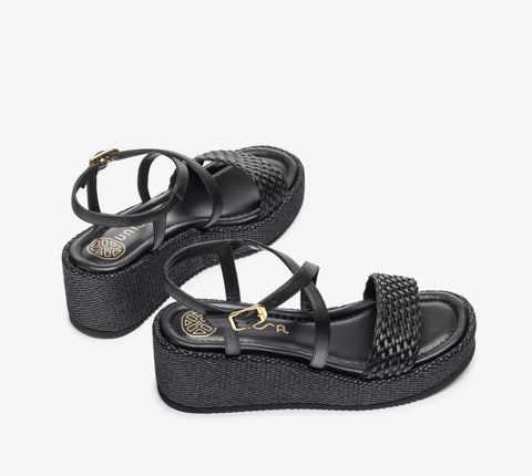 Unisa - Itzel Platform Sandal Black - UNNA S
