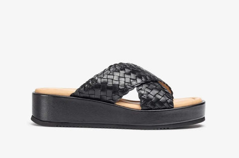 Unisa - Amaia Braided Platform Sandal Black - UNNA S