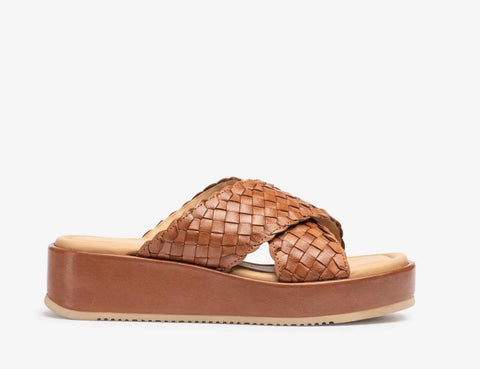 Unisa - Amaia Braided Platform Sandal Brown - UNNA S