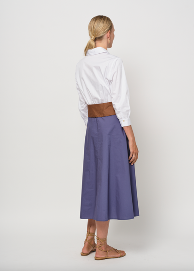 LaSalle - Liv Wrap Dress White/Violet