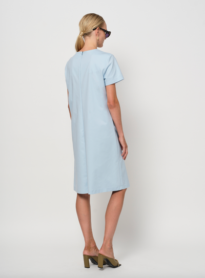LaSalle - Crew Neck Dress Light Blue