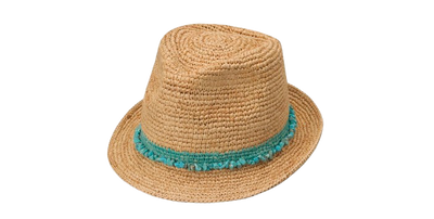Wallaroo Hat Company - Tahiti Cowboy Natural/Turquioise