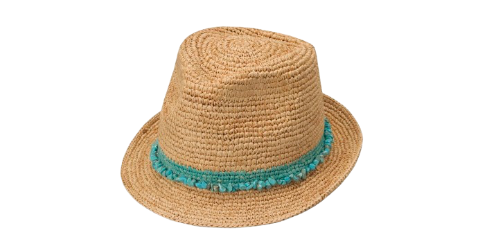 Wallaroo Hat Company - Tahiti Cowboy Natural/Turquioise
